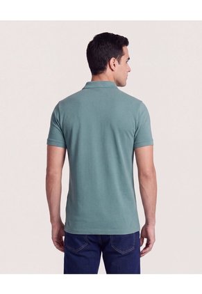 Polo Basica  Para Hombre Verde Ostu