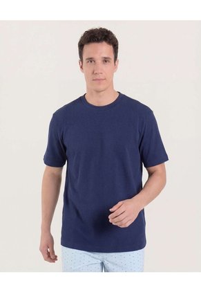Camiseta Regular Para Hombre Azul Ostu