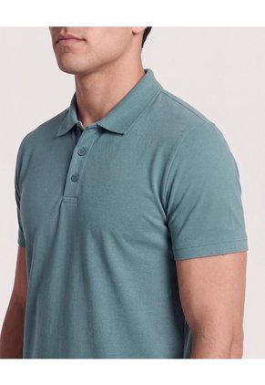 Polo Basica  Para Hombre Verde Ostu