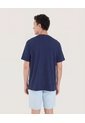 Camiseta Regular  Para Hombre Azul Ostu de Ostu