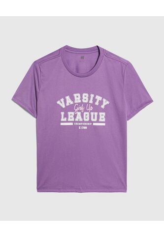 Camiseta Para Mujer Manga Corta Color Morado Marca Ostu #40092052 Ostu