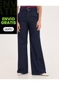 Jean Para Mujer Wide-Leg Color Azul Marca Ostu #40160600 de Ostu