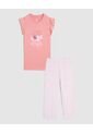 Pijama Para Niña M/C Capri Color Rosa Marca Ostu #90040073 de Ostu