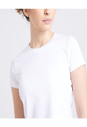 Camiseta Para Mujer Manga Corta Cuello Redondo Color Blanco Marca Ostu #40091735