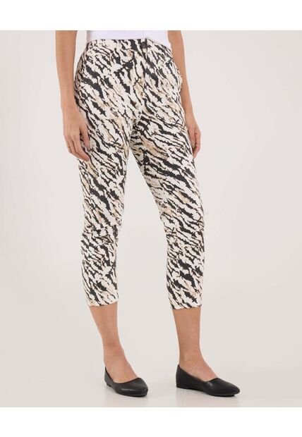 Pantalon Para Mujer Capri Color Crema Marca Ostu #40070685