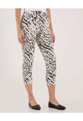 Pantalon Para Mujer Capri Color Crema Marca Ostu #40070685