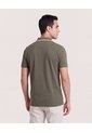 Polo Cremallera Cuello Contraste  Para Hombre Verde Ostu de Ostu