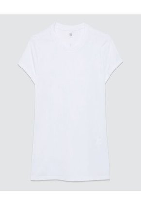 Camiseta Para Mujer Manga Corta Cuello Redondo Color Blanco Marca Ostu #40091735