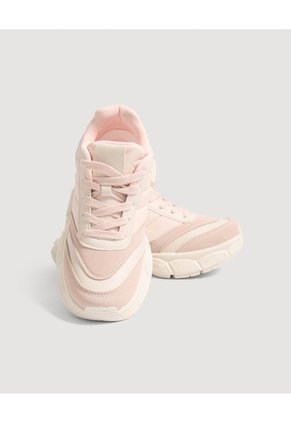 Tenis Chunky Para Mujer Rosado Ostu