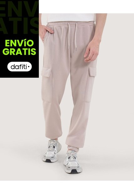 Pantalón Para Hombre Jogger Color Beige Marca Ostu #60070483