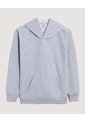 Buzo Hoodie Básico Unicolor Para Niño  Infantil Niño Gris Ostu de Ostu