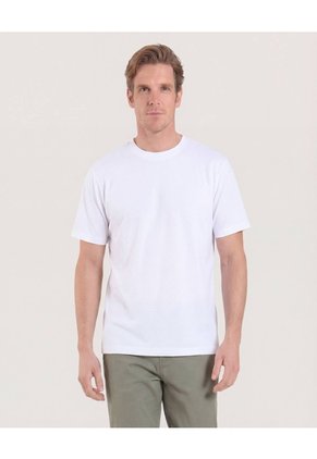 Camiseta Regular Para Hombre Blanco Ostu