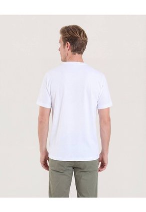 Camiseta Regular Para Hombre Blanco Ostu