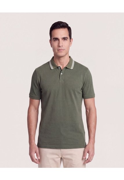Polo Jersey Lycrada  Para Hombre Verde Ostu