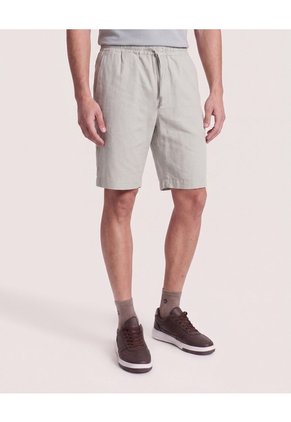 Bermuda Resort Con Cordón De Ajuste Para Hombre Gris Ostu