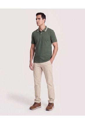 Polo Jersey Lycrada  Para Hombre Verde Ostu
