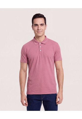 Polo Basica  Para Hombre Rosado Ostu Ostu