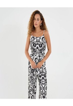 Enterizo Para Mujer Manga Sisa Color Negro Marca Ostu #40320133