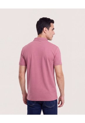 Polo Basica  Para Hombre Rosado Ostu