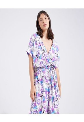 Enterizo Para Mujer Manga Corta Color Blanco Marca Ostu #40320065