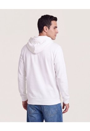 Buzo Hoodie Estampado Avengers  Para Hombre Crema Ostu