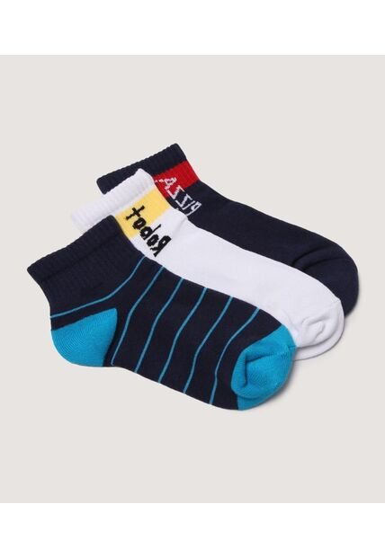 Medias Infantil Niño Tobillera Color Negro Marca Ostu #80980154