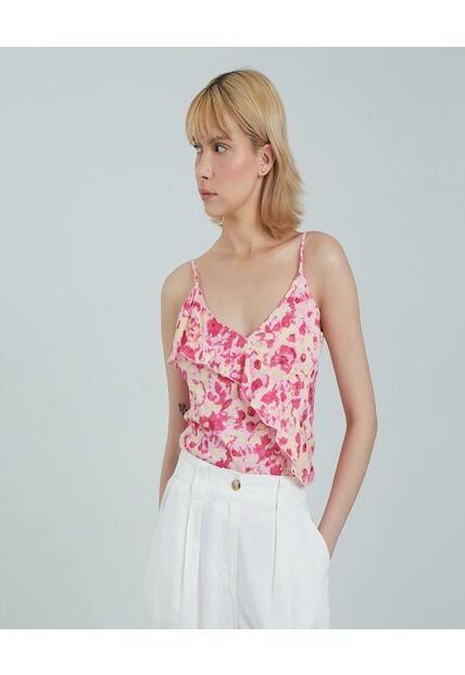 Camiseta Para Mujer Manga Sisa Color Rosado  Marca Ostu #40091840