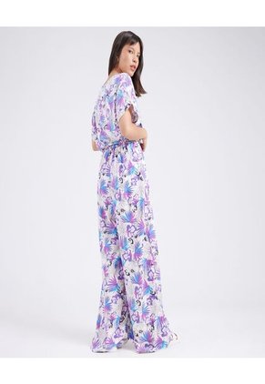 Enterizo Para Mujer Manga Corta Color Blanco Marca Ostu #40320065