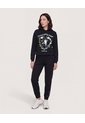 Hoodie Maléfica Dark Roses  Para Mujer Negro Ostu de Ostu