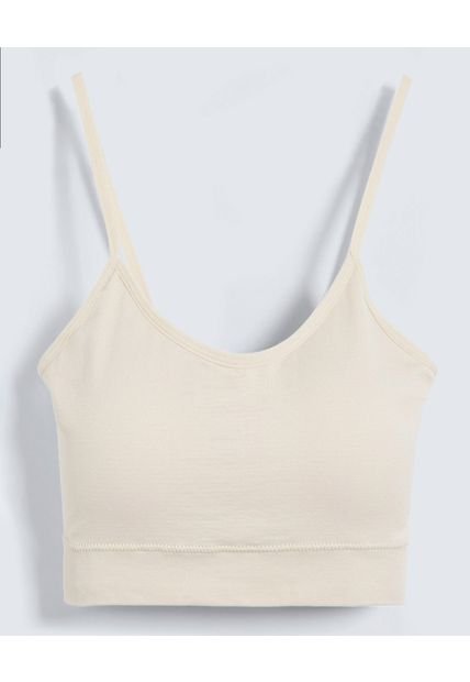 Top Para Mujer Seamless Con Copas Color Beige Marca Ostu #40220399