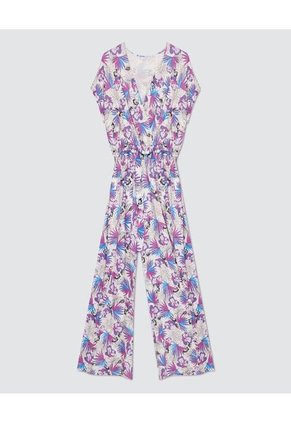 Enterizo Para Mujer Manga Corta Color Blanco Marca Ostu #40320065