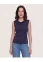 Camiseta  Para Mujer Manga Sisa Cuello Redondo Color Azul Marca Ostu #40097966 de Ostu