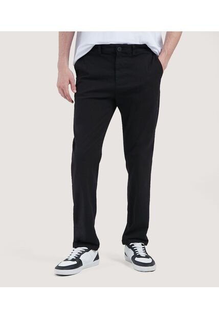 Pantalon Para Hombre Chino Color Negro Marca Ostu #60070297