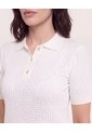Polo Tejida Aura Natural  Para Mujer Crema Ostu de Ostu