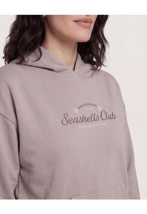 Buzo  Para Mujer Hoodie Color Beige Marca Ostu #40068219