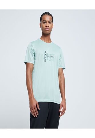 Camiseta Para Hombre Manga Corta Color Verde  Marca Ostu #60091292 Ostu