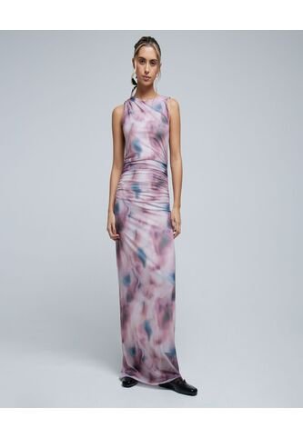 Vestido Para Mujer Manga Sisa Color Rosa Marca Ostu #40170263 Ostu