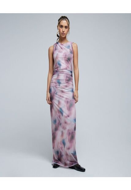 Vestido Para Mujer Manga Sisa Color Rosa Marca Ostu #40170263