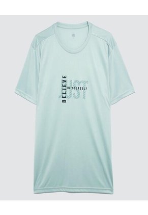 Camiseta Para Hombre Manga Corta Color Verde  Marca Ostu #60091292