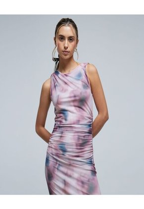 Vestido Para Mujer Manga Sisa Color Rosa Marca Ostu #40170263