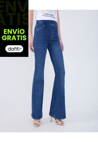 Jean Para Mujer Jeggins Color Azul Marca Ostu #40160471 Ostu
