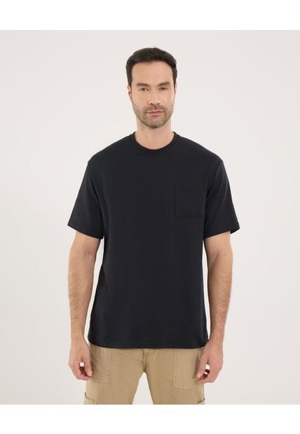 Camiseta Para Hombre Manga Corta Color Negro Marca Ostu #60091186