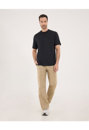 Camiseta Para Hombre Manga Corta Color Negro Marca Ostu #60091186