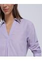 Camisa Para Mujer Manga Larga Color Lila Marca Ostu #40010219 de Ostu