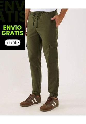 Pantalón Para Hombre Jogger Color Verde Marca Ostu #60070511 Ostu