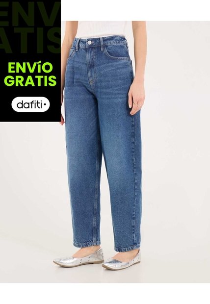 Jean Para Mujer Balloon Color Azul Marca Ostu #40160622