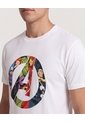 Camiseta Avengers Circle Art  Para Hombre Crema Ostu de Ostu