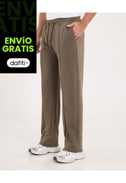 Pantalón Para Hombre Jogger Color Verde Marca Ostu #60070513
