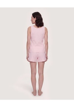 Pijama Textura Comfort  Para Mujer Rosado Ostu