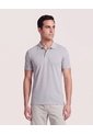 Polo Basica  Para Hombre Gris Ostu de Ostu
